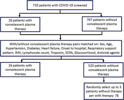 The Efficiency of Convalescent Plasma Therapy in the Management of Critically Ill Patients Infected With COVID-19: A Matched Cohort Study